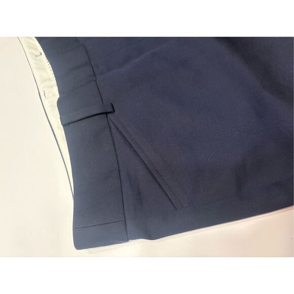 Talbots Women’s Navy Blue Hampshire Ankle Button Cuff Pants Petite 12 12P NWT - Picture 7 of 11